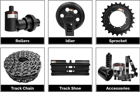 Heavy Chassis Excavator Undercarriage Parts Track Chain Shoe Assemblies